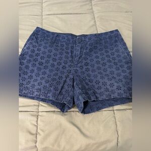 Faded Glory Women's Blue Eyelet Shorts